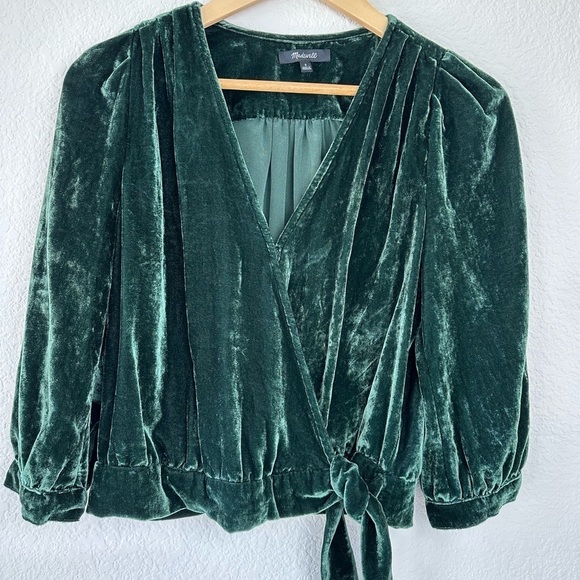 Madewell Tops - Madewell Size Small Velvet Wrap Top